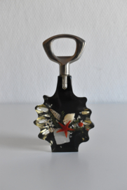 Vintage opener in gegoten perspex met schelpen (Art.22-1195)