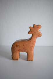 Lederen spaarpot giraffe  (Art.21-2108)