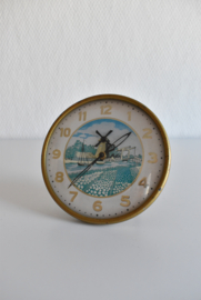 Vintage klokje met bewegende molenwieken uit de jaren 60 (Art.22-1393)