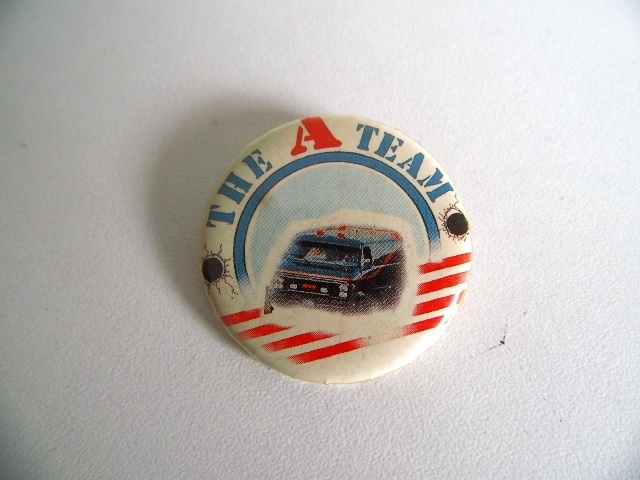 Oude button van The A Team uit 1983 (Art.16-2026)