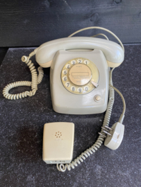 Grijze oude ptt telefoon