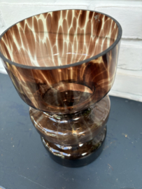 Vaas bruin glas
