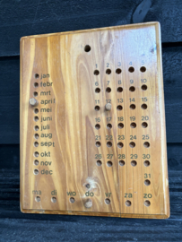 Houten kalender