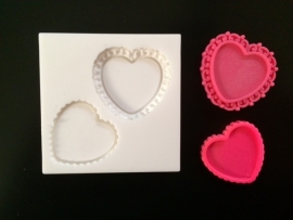 M0110 Sillicreations Mould | Heart Frames