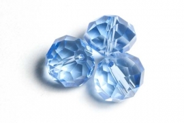 39303 Kristallen rondel Light Sapphire