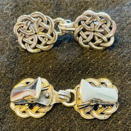 202634	Vestclip zilverkl geweven mattenklopper ong 6 cm