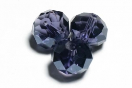 39304 Kristallen rondel 6x8 mm Tanzanite