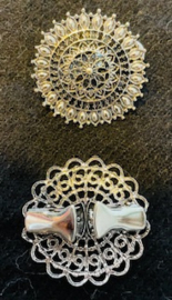 202625	Vestclip rond zilverkl vol ong 5 cm