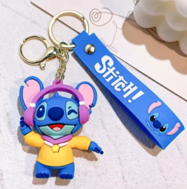 Stitch: Stich met geel hesje en koptelefoon