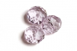 39308 Kristallen rondel 6x8 mm Roze