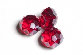 39303 Kristallen rondel rood