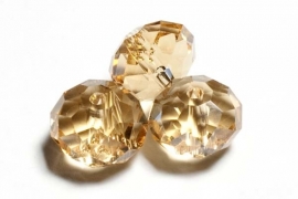 39303 Kristallen rondel golden shadow topaz