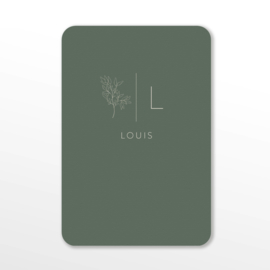 GEBOORTEKAARTJE MINIMALISTISCH 'LOUIS'