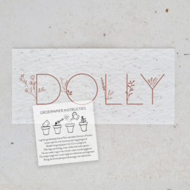 LABEL GROEIPAPIER BOTANISCH DOLLY