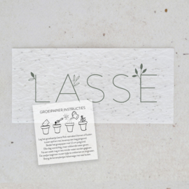 LABEL GROEIPAPIER BOTANISCH LASSE