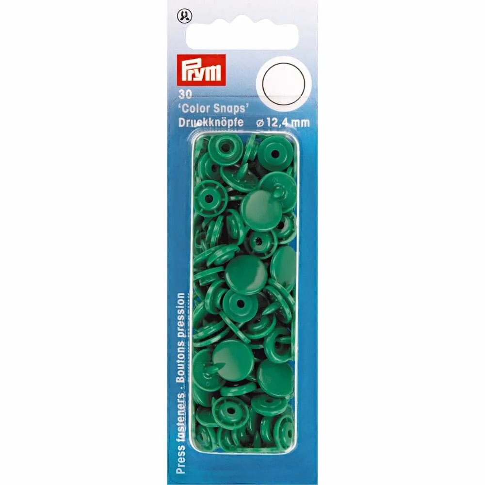 Kamsnaps Prym rond 12,4mm Gras