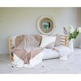 Haakpakket Puur Haken plaid met boek - beige