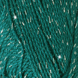 Scheepjes Catona Shine 401 - S  Dark Teal - Silver