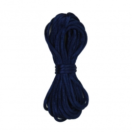 Kumihimo Satijnkoord 2mm Donkerblauw