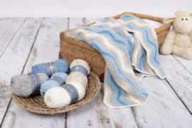 Durable Ripple Blanket Blue