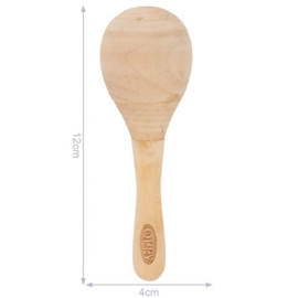 Opry Houten Sambabal  - ratelbal 12cm