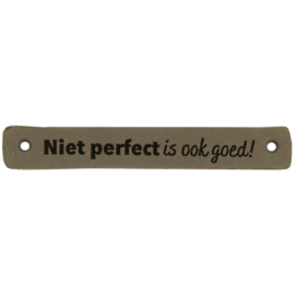 Durable leren aannaaibandje 7x1 cm - Niet perfect is ook goed! per 2 stuks