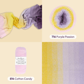 Scheepjes Cotton Whirl - 716 Purple Passion