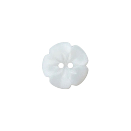 Bloemknoopje met bladnerf -11mm - Offwhite