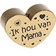 Houten kraal ''ik hou van mama'' goud ''babyproof''