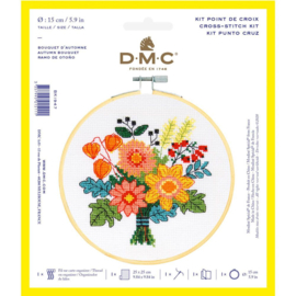 Dmc borduurkit Herfst inclusief borduurring 15cm