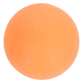 Opry Siliconen kralen 5 stuks 15mm kleur 704 Zacht oranje 