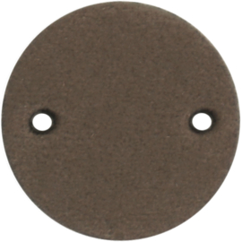 Durable Leren labels rond 2cm - per 2 stuks