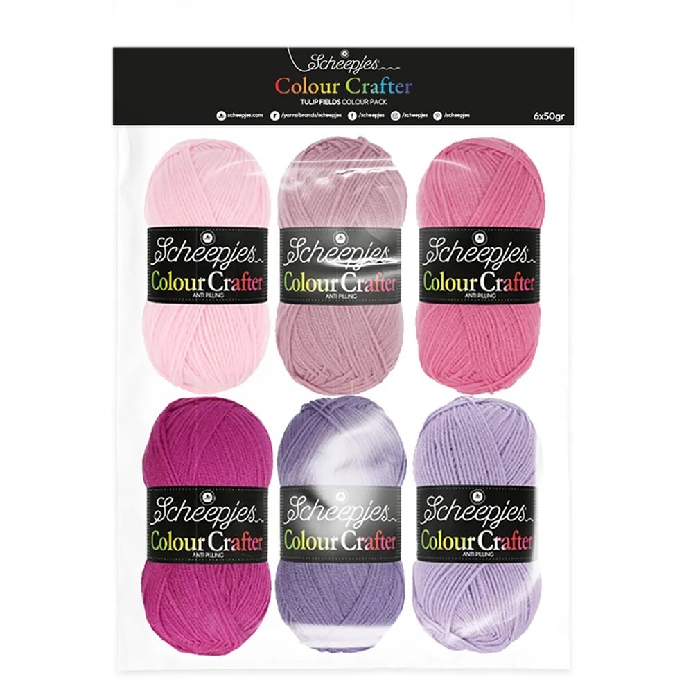 Scheepjes Colour Crafter colour pack 6x 50gr - Tulip Fields
