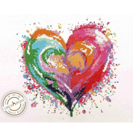 Pony only kruissteek design kit Heart