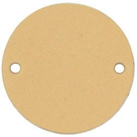Durable Leren labels rond 3,5cm -  per 2 stuks