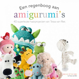 Een regenboog aan amigurumi's