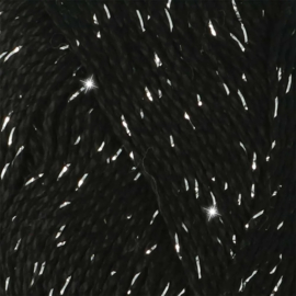 Scheepjes Catona Shine 110 -S Jet Black Silver