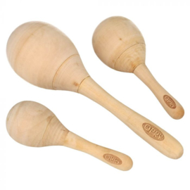 Opry Houten Sambabal  - ratelbal 12cm