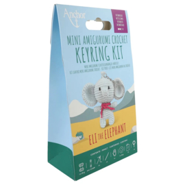 Anchor Mini amigurumi haak kit - sleutelhanger Olifant