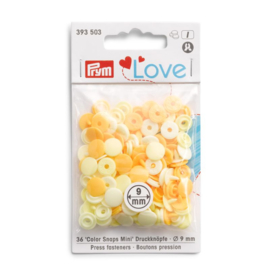 Color snaps -  Prym Love color MINI rond 9mm geeltinten