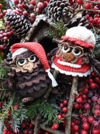 Haakpakket Funny Christmas Owls set