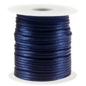 Satijnkoord 2mm Donkerblauw