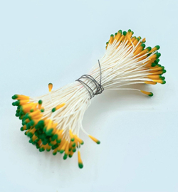 Meeldraden mat geel/groen