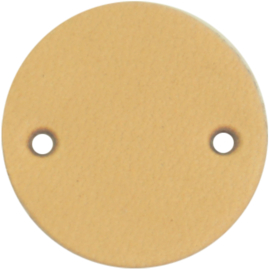 Durable Leren labels rond 2cm - per 2 stuks