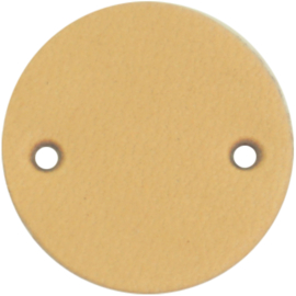 Durable Leren labels rond 2cm - per 2 stuks