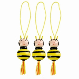 Houten cadeau labels - Bij