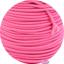 Koordelastiek 3mm Roze Fuchsia