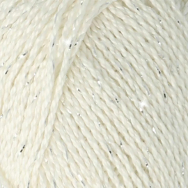 Scheepjes Catona Shine 105-S Bridel White - Silver