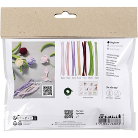 Mini Hobbyset Bloemen van Chenilledraad - Tulpen
