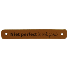 Durable leren aannaaibandje 7x1 cm - Niet perfect is ook goed! per 2 stuks